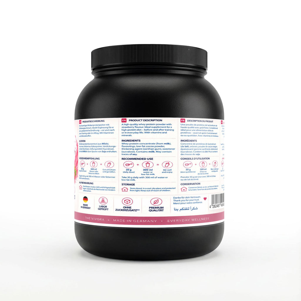 Premium Whey Protein Erdbeere - 1.000g