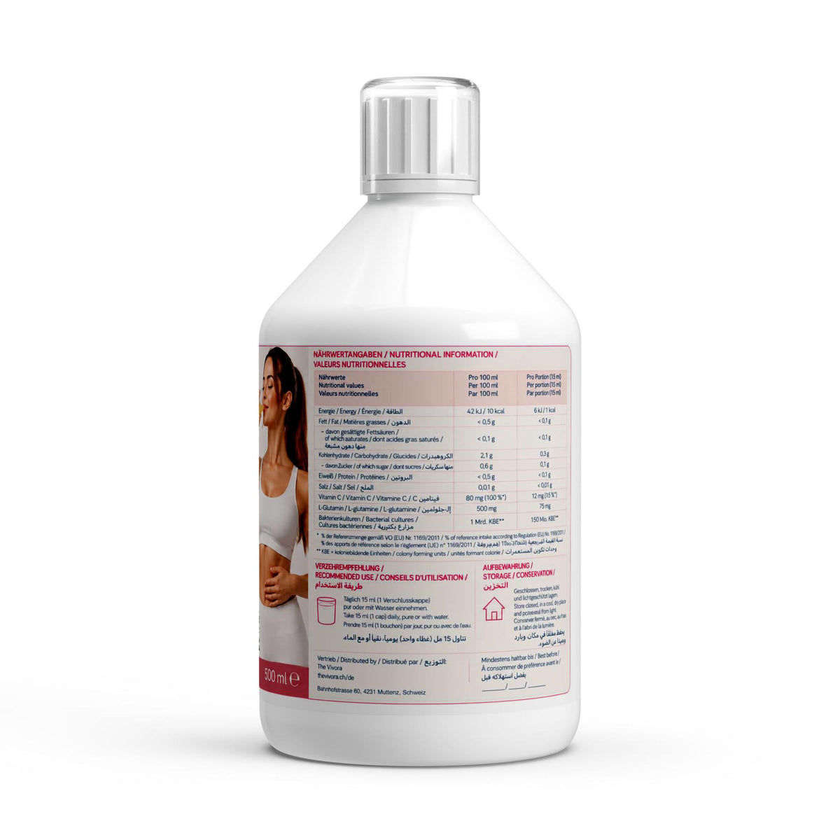 Vita Balance PLUS+  Bakterienkulturen - 33 vegane Lemon Shots - 500ml
