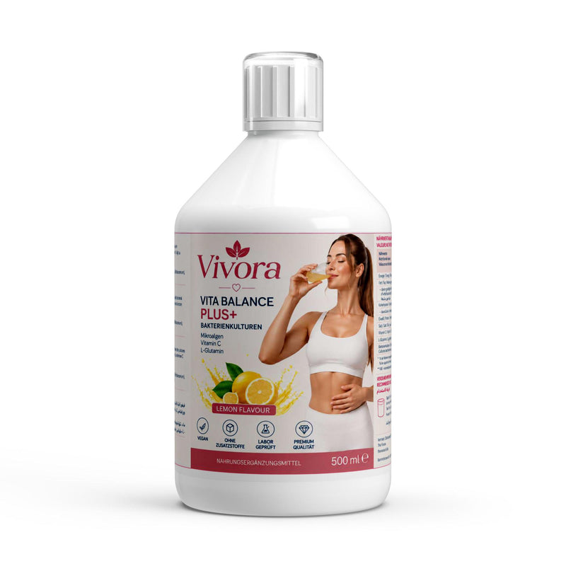 Vita Balance PLUS+  Bakterienkulturen - 33 vegane Lemon Shots - 500ml